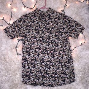 Pacsun Floral Button Down Tee